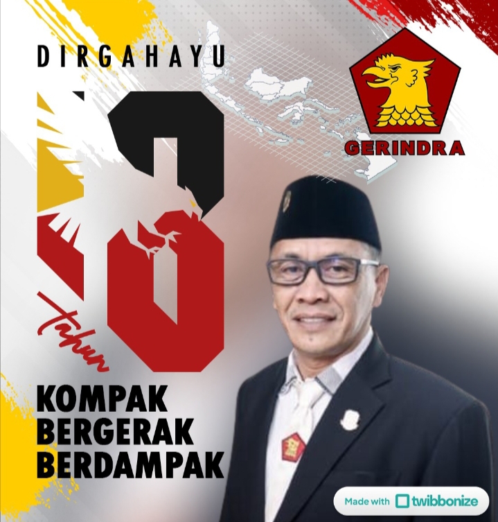 Dirgahayu Partai Gerindra ke-18, DPC Gerindra Kabupaten Kuningan Tegaskan Komitmen Bergerak untuk Rakyat