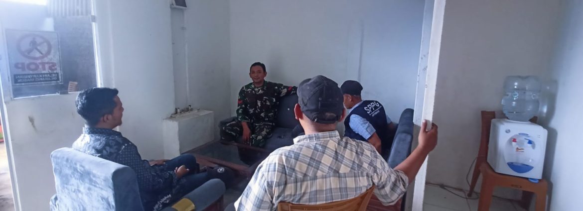 Komsos Babinsa Koramil 1611/Losarang Bersama Kepala SPPG Jangga Desa Jangga