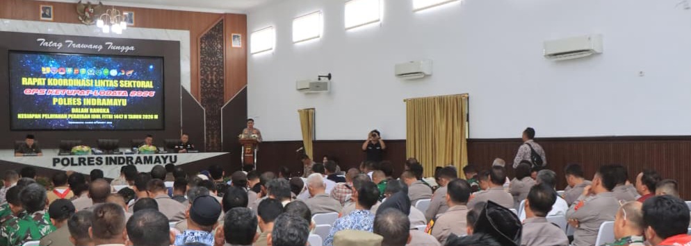 Polres Indramayu Gelar Rakor Lintas Sektoral Jelang Arus Mudik dan Balik Idul Fitri 1447 H