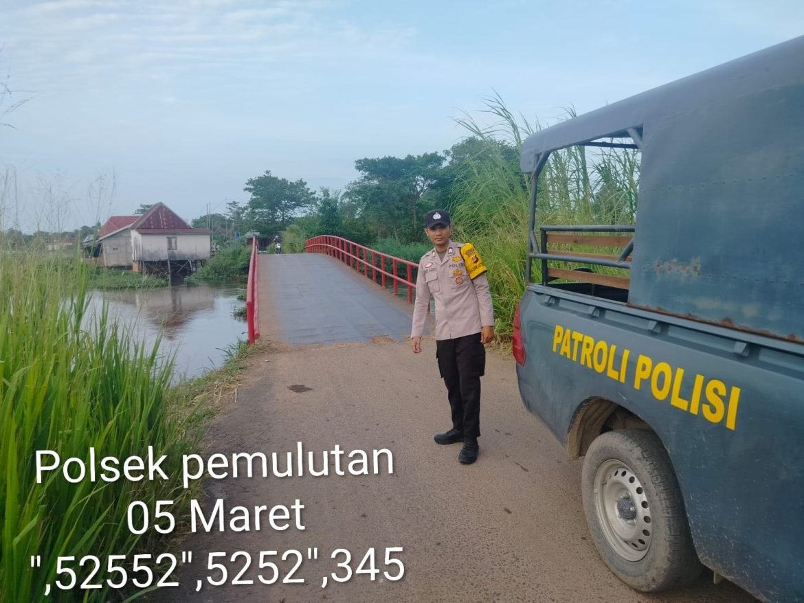 Patroli Pagi Polsek Pemulutan, Jaga Kamtibmas Tetap Kondusif Selama Ramadhan