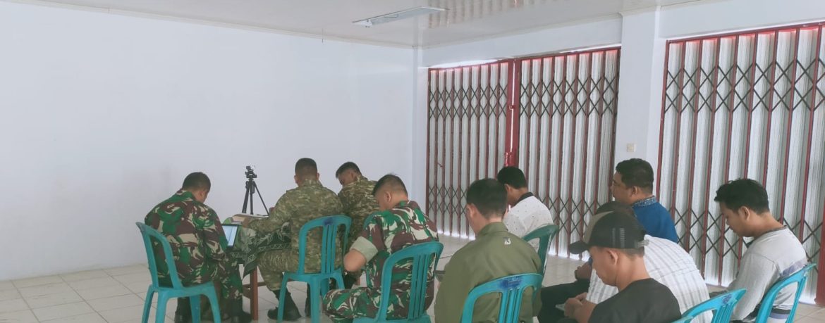 Danramil 1602/Sindang Hadiri Rakor dan Evaluasi Percepatan Pembangunan Gerai KDKMP Secara Virtual