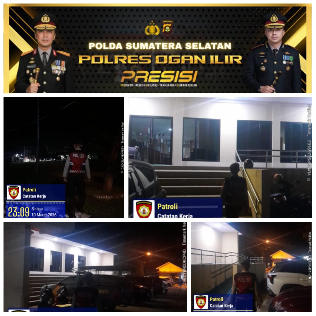 Sat Samapta Polres Ogan Ilir Tingkatkan Patroli di Bulan Ramadhan, Pastikan Tidak Ada Gangguan Kamtibmas dan Sampaikan Himbauan kepada Masyarakat