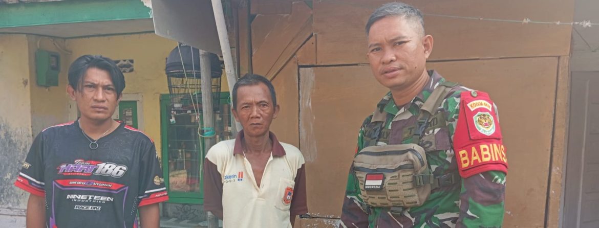 Babinsa Koramil 1601/Indramayu Gelar Komsos di Lemahmekar, Pererat Silaturahmi dan Jaga Kamtibmas