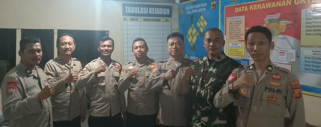 Koramil 1605 Sukagumiwang Gelar Apel Kesiapsiagaan Personel Pos PAM Terpadu Idul Fitri dalam Rangka Ops Ketupat Lodaya 2026