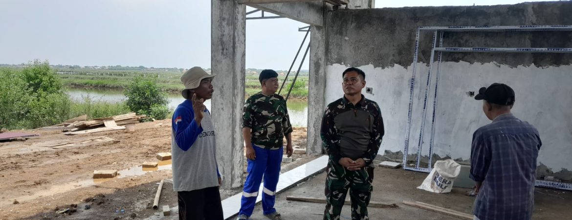 Koramil 1602/Sindang Hadiri Peninjauan Dandim 0616/Indramayu terhadap Pembangunan KDKMP Desa Karanganyar