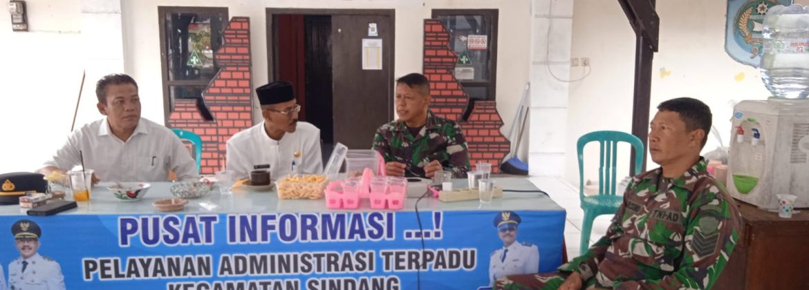 Danramil 1602/Sindang Hadiri Halal Bihalal Muspika Kecamatan Sindang