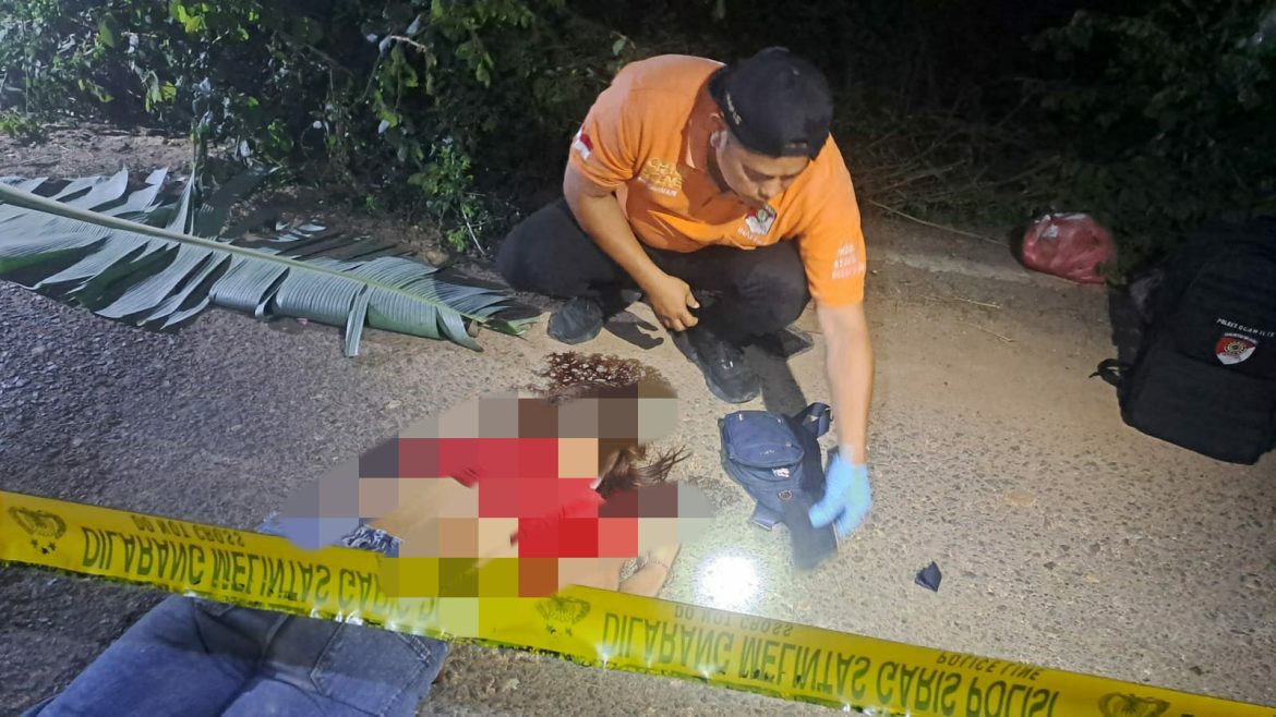 Polisi Ogan Ilir Lakukan Olah TKP dan Penyelidikan, Warga Temukan Mayat Perempuan di Pinggir Jalan Desa Sungai Rasau