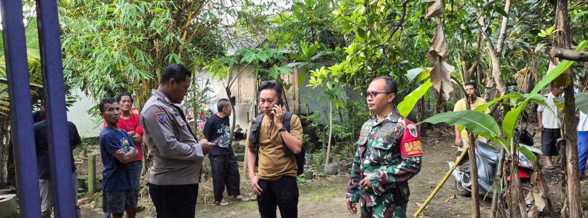 Gerak Cepat Anggota Koramil 1601/Indramayu Cek TKP Kasus Gantung Diri di Balongan