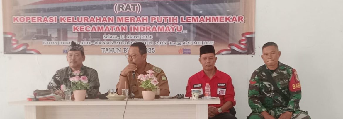 Babinsa Koramil 1601 Indramayu Hadiri Pembukaan RAT KDKMP Kelurahan Lemahmekar Tahun Buku 2025