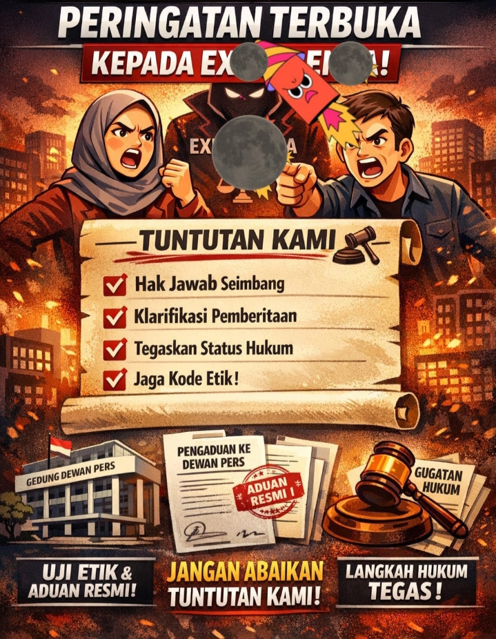 Peringatan Terbuka kepada Exs.Lns: Hentikan Framing Prematur dan Hormati UU Pers
