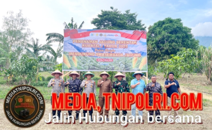 Penanaman Jagung Serentak Kuartal I Tahun 2026, Wujud Dukungan TNI AL terhadap Ketahanan Pangan Nasional