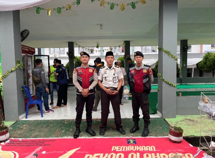 TINGKATKAN KEAMANAN JELANG IDUL FITRI, SAT SAMAPTA POLRES BANYUASIN SIAGA PENUH LAPAS