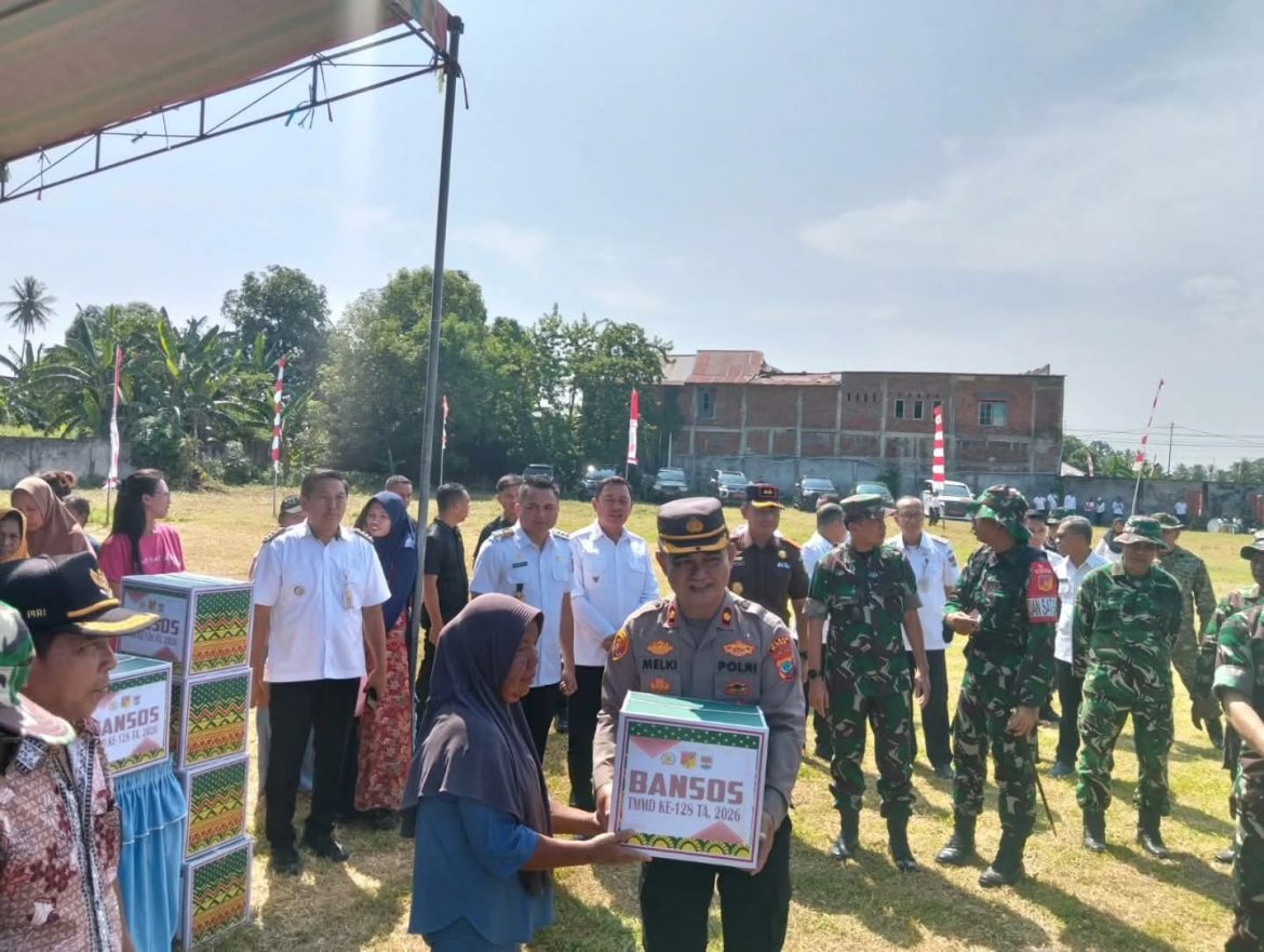 Wakapolres Mitra Hadiri Pembukaan TMMD ke-128 di Belang, Tegaskan Sinergi TNI-Polri Bangun Desa