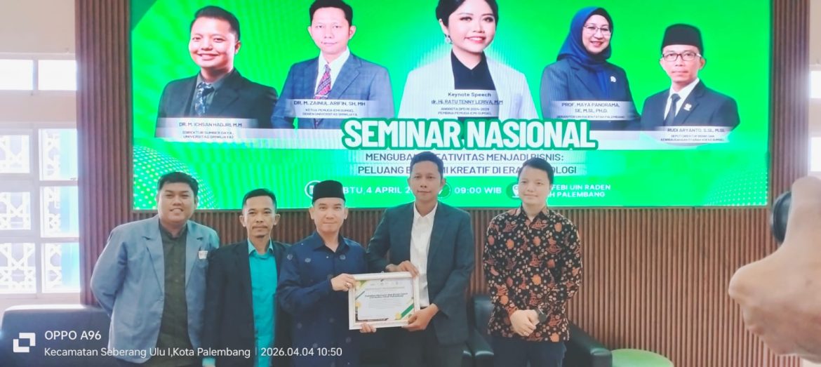 Seminar Nasional Pemuda ICMI SUMSEL & FEBI UIN Raden Fatah Kupas Peluang Ekonomi Kreatif di Era Teknologi