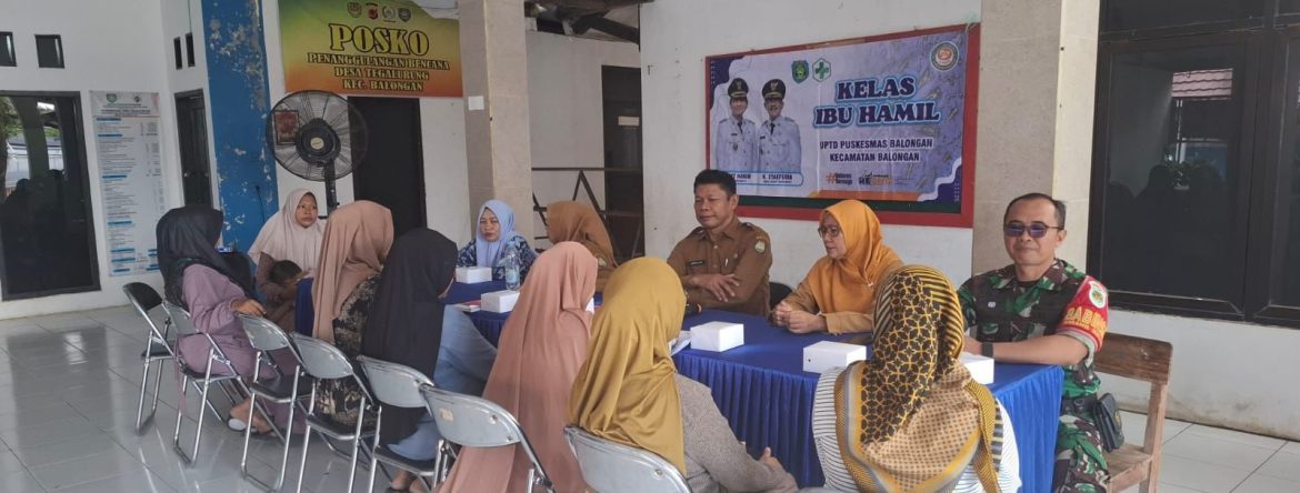 Babinsa Koramil 1601/Indramayu Monitoring Posyandu dan Kelas Ibu Hamil di Desa Tegalurung
