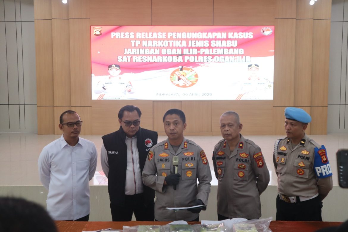 PRESS RELEASE: Polres Ogan Ilir Sikat Jaringan Narkotika, 4,2 Kg Sabu dan Dua Pelaku Diamankan