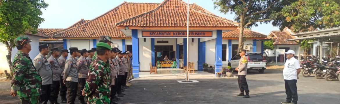 Danramil 1608 Karangampel Pimpin Apel Pengamanan PAW Desa Kaplongan