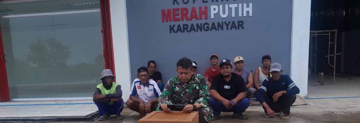 Danramil 1602 Sindang Ikuti Rakor dan Evaluasi Percepatan Pembangunan Gerai KDKMP