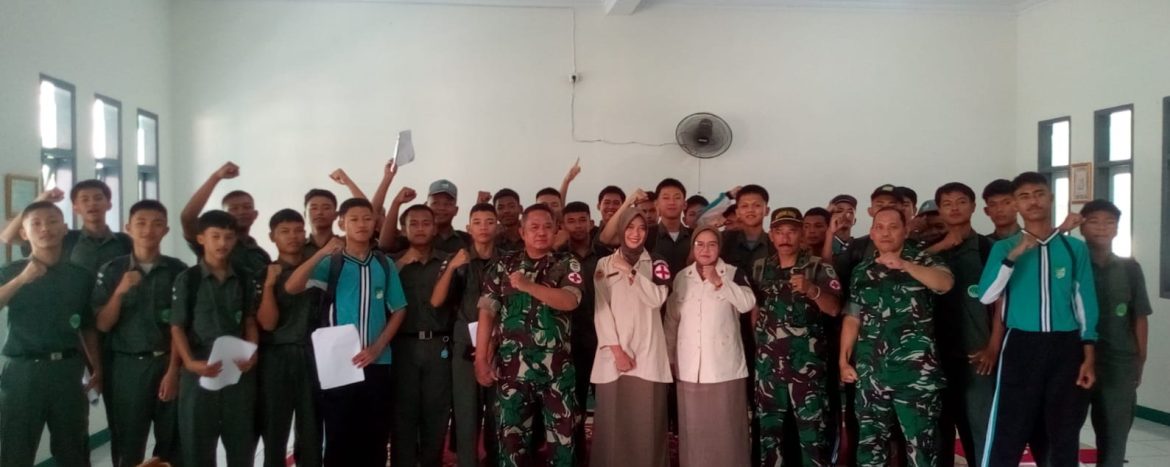 Koramil 1608 Karangampel Gelar Pemeriksaan Kesehatan Peserta KKRI di SLTA NU Kaplongan Lor