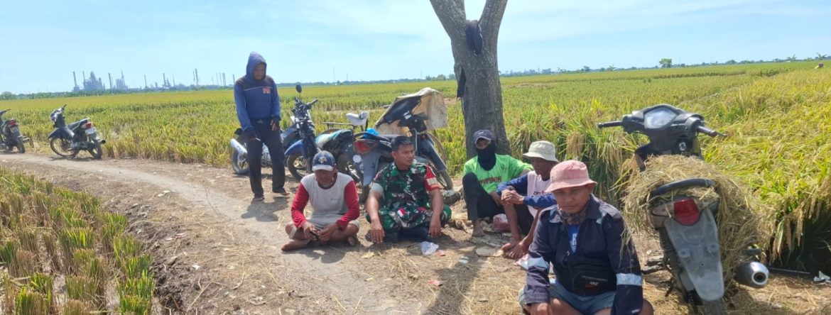 Babinsa Koramil 1601/Indramayu Komsos Bersama Warga Desa Sudimampir Lor