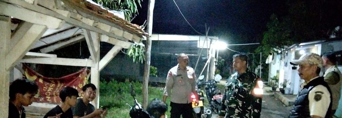 Anggota Koramil 1601/Indramayu Bersama Aparat Kelurahan Berikan Himbauan kepada Remaja Bojong Sari