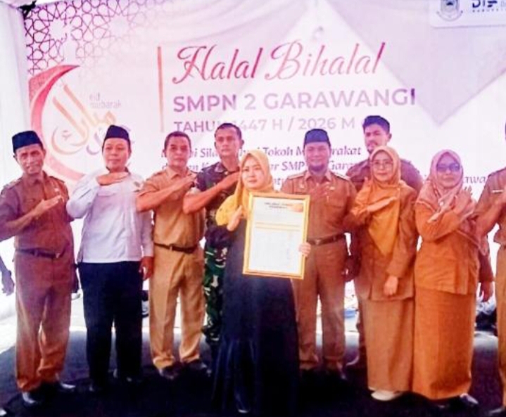 Halal Bihalal SMPN 2 Garawangi Pererat Silaturahmi Keluarga Besar Sekolah