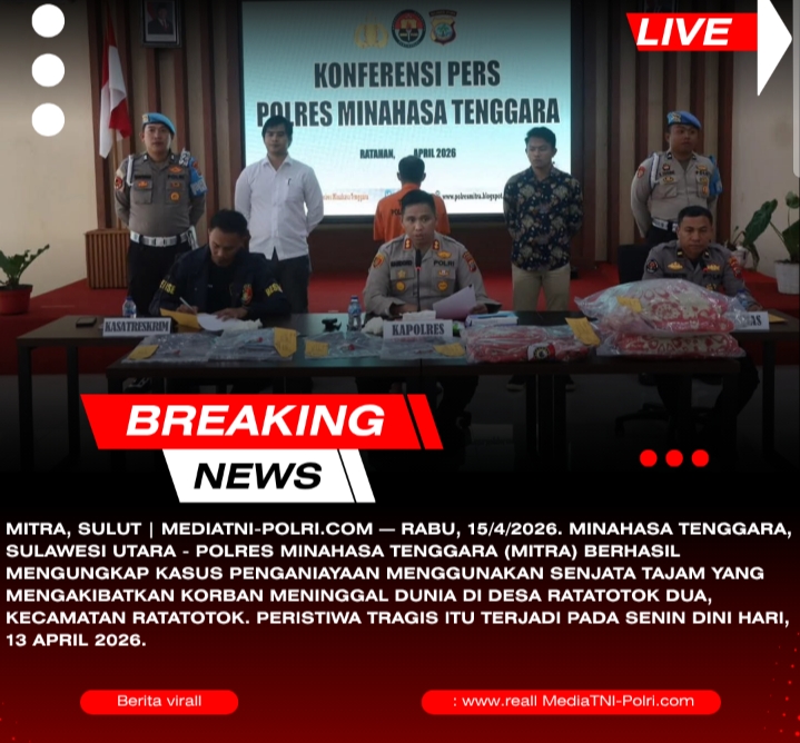 Suami Aniaya Istri hingga Tewas di Ratatotok, Polres Mitra Tetapkan Tersangka