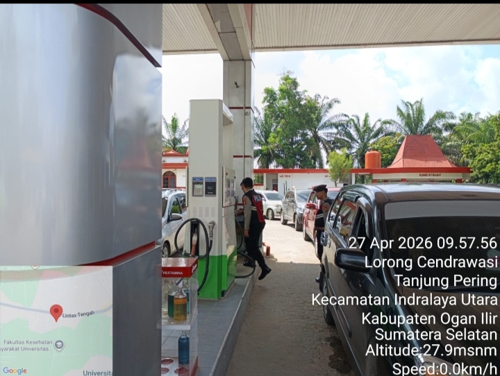 Distribusi BBM Diawasi Ketat, Patroli Samapta Polres Ogan Ilir Pastikan Tepat Sasaran Tanpa Penyimpangan
