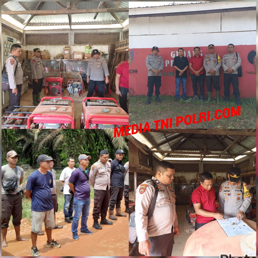 Kapolsek Sungai Laur Cek Kesiapan Sarpras Penanggulangan Karhutla di Wilayah Perusahaan