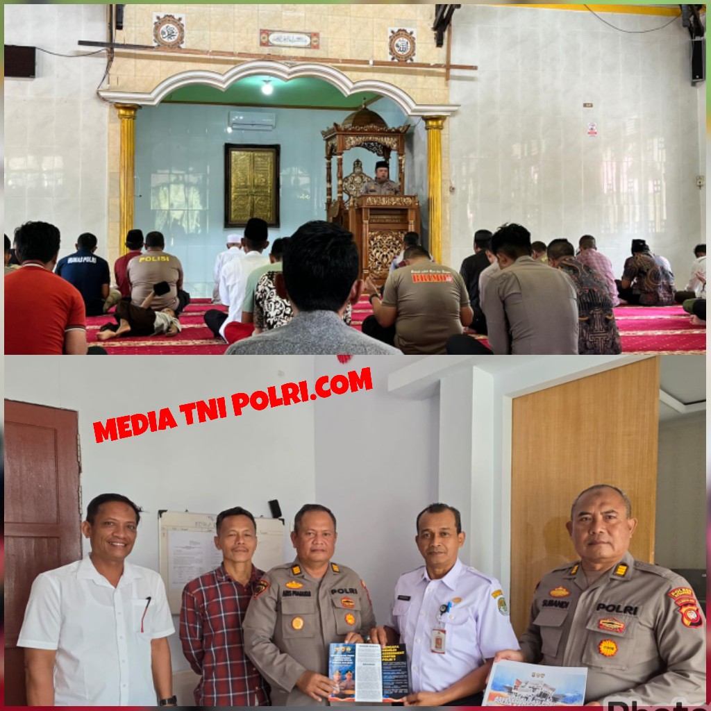 Aipda Hendra Jadi Khotib Jumat di Masjid Shirotul Jannah, Sampaikan Pentingnya Amal Jariyah dan Etika Bermedsos