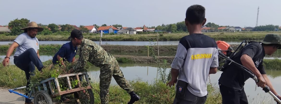 Koramil 1602/Sindang Gelar Karya Bakti Kebersihan Lingkungan di Desa Cangkring