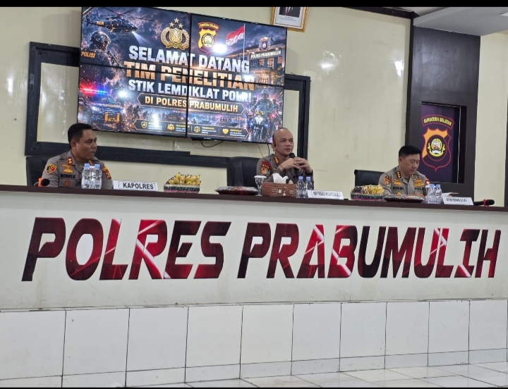 Polres Ogan Ilir Ikuti Penelitian STIK Lemdiklat Polri di Polres Prabumulih untuk Tingkatkan Kualitas SDM