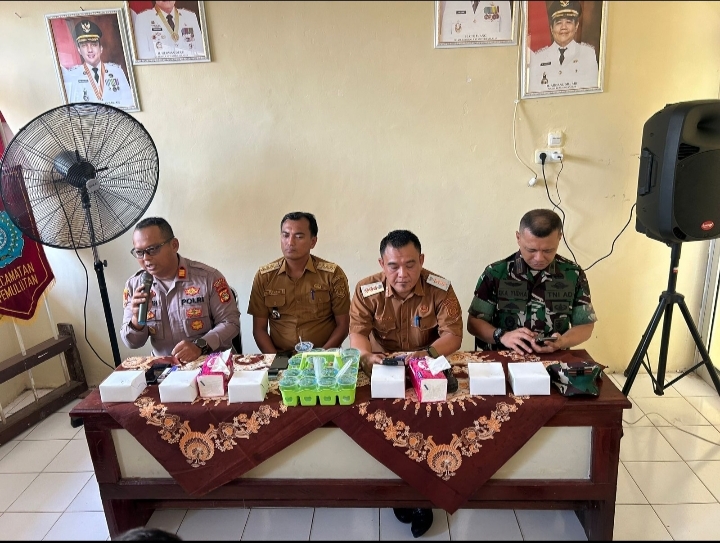 Polsek Pemulutan Ogan Ilir Utamakan Pencegahan, Rapat Koordinasi Karhutla Libatkan Semua Pihak