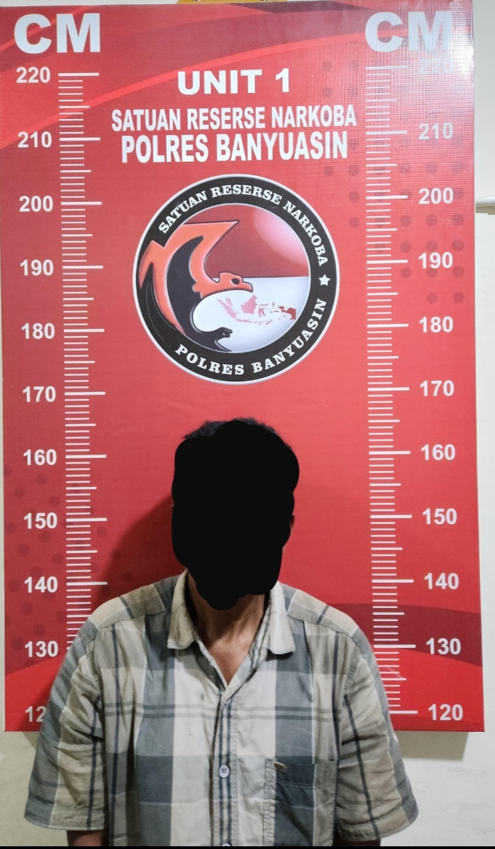 Polres Banyuasin Bekuk Buruh Pengedar Sabu 10,60 Gram di Pinggir Jalan Palembang-Betung