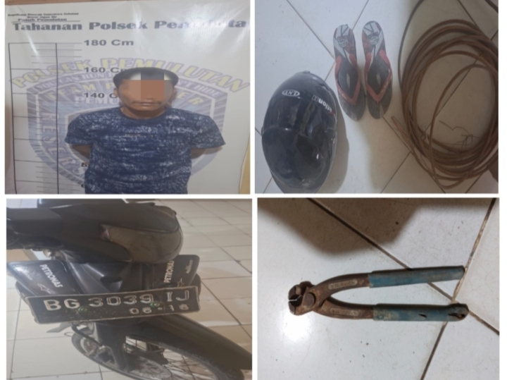 Team Panther Polsek Pemulutan Ogan Ilir Berhasil Ungkap Kasus Pencurian Kabel di Pabrik Penggilingan Padi