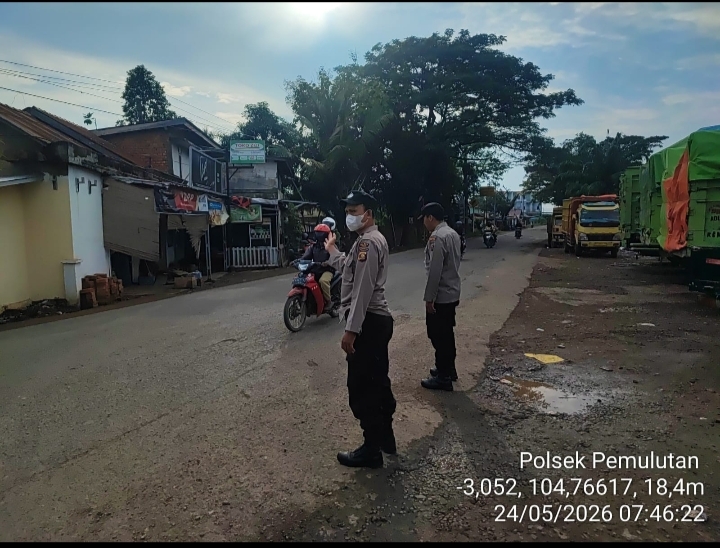Jelang Lebaran Idul Adha, Aktivitas Masyarakat Meningkat, Polsek Pemulutan Intensifkan Patroli dan Strong Point