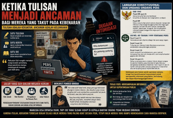 Kebebasan Pers Diuji: Dugaan Intimidasi terhadap Jurnalis Pasca Pemberitaan