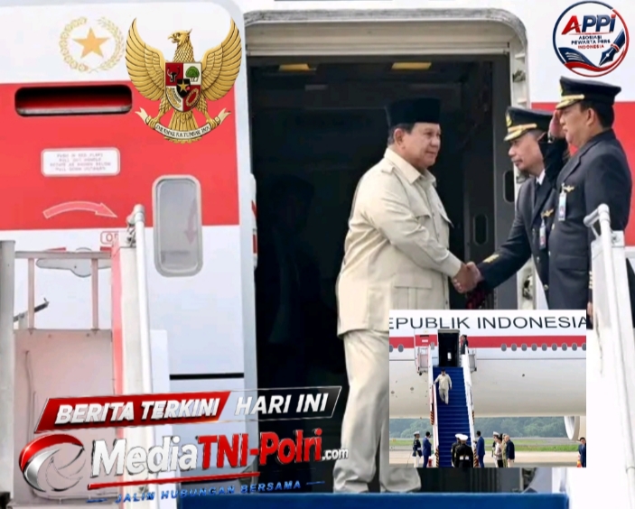PRESIDEN PRABOWO TIBA DI JAKARTA SETELAH RANGKAIAN KUNJUNGAN KENEGARAAN DI PARIS