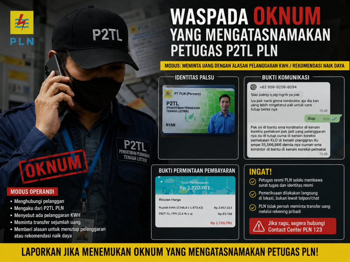 Diduga Ada Pihak Oknum Mengaku Petugas P2TL PLN, Warga Karawang Diminta Waspada Modus Permintaan Uang