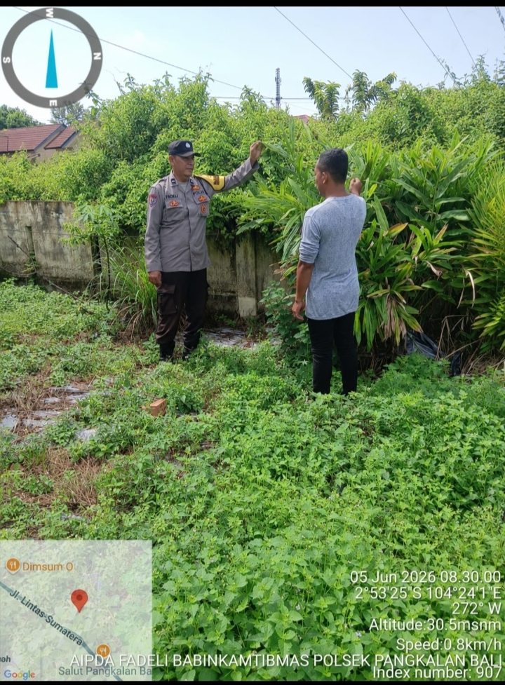 Himbauan Bhabinkamtibmas Polsek Banyuasin III: Ajak Masyarakat Sukseskan Program Swasembada Pangan Nasional