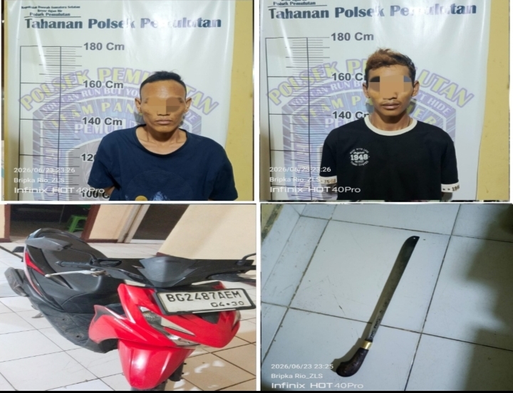 Dua Pelaku Pengeroyokan Diamankan Tim Panther Polsek Pemulutan Ogan Ilir