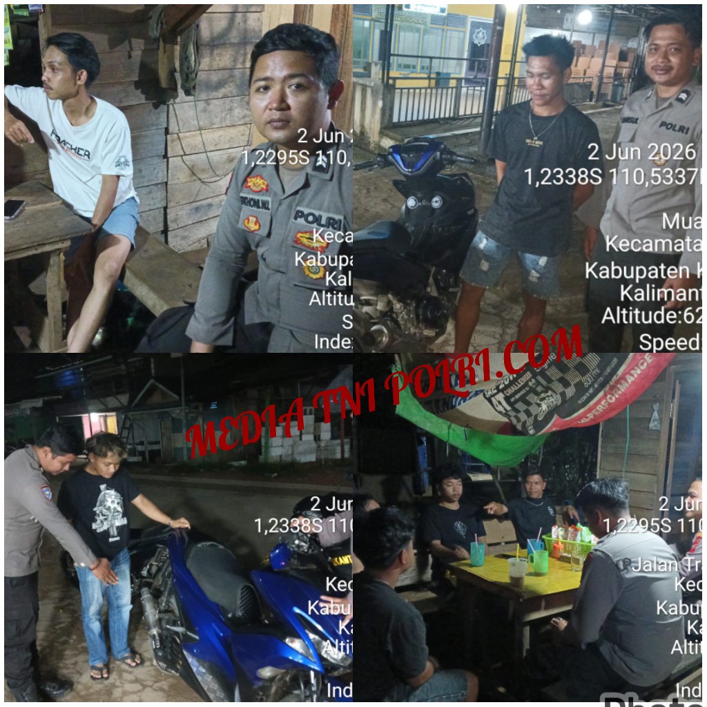 POLSEK SANDAI LAKSANAKAN PATROLI DIALOGIS ANTISIPASI GANGGUAN KAMTIBMAS DI WILAYAH KECAMATAN SANDAI