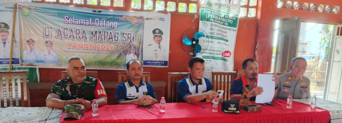 Koramil 1603/Lohbener Hadiri Rapat Koordinasi Persiapan HUT Ke-81 RI dan Peningkatan Pelayanan Publik Tahun 2026