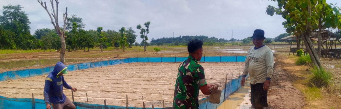 Babinsa Koramil 1605/Sukagumiwang Monitoring dan Dampingi Petani Siapkan Musim Tanam di Desa Cibeber