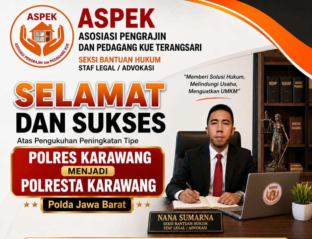 ASPEK Terangsari Sampaikan Ucapan Selamat atas Pengukuhan Polres Karawang Menjadi Polresta Karawang