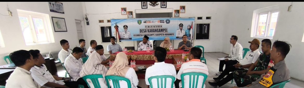 Babinsa Koramil 1608/Karangampel Hadiri Rapat Koordinasi Persiapan Car Free Day Desa Karangampel