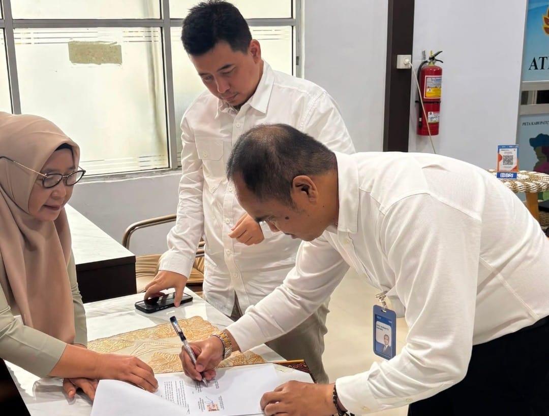 Digitalisasi Anggaran Makin Nyata, BPN Merangin Resmi Teken Kerja Sama KKP dengan BRI Bangko
