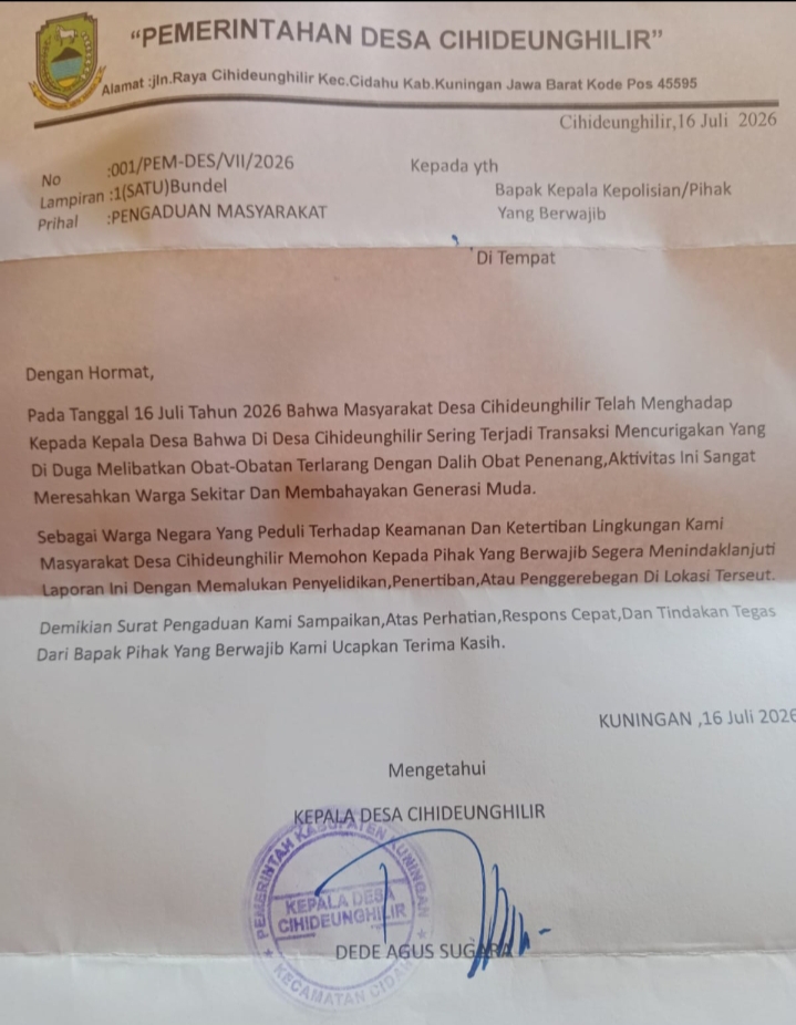 Peredaran Obat Daftar G Diduga Meresahkan Warga, Kepala Desa Siapkan Laporan ke Polres Kuningan