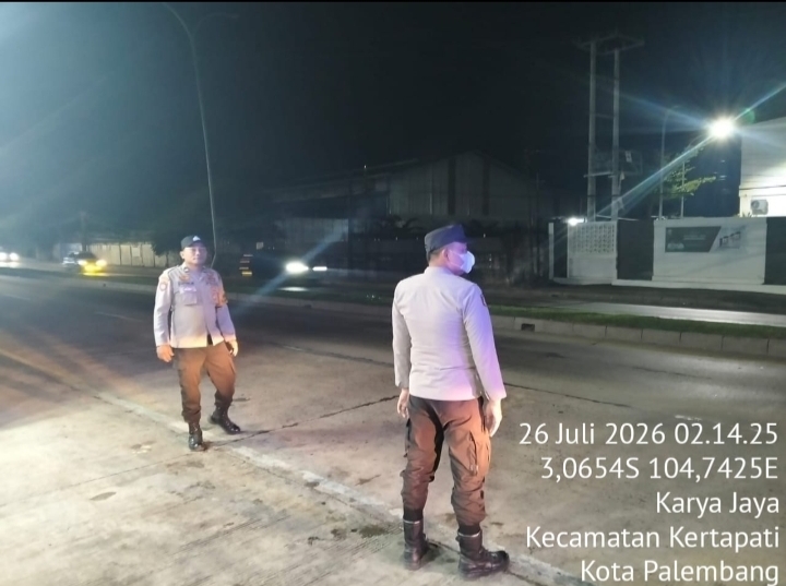 Polsek Pemulutan Intensifkan KRYD Dini Hari, Antisipasi 3C dan Premanisme di Wilayah Hukum Polsek Pemulutan