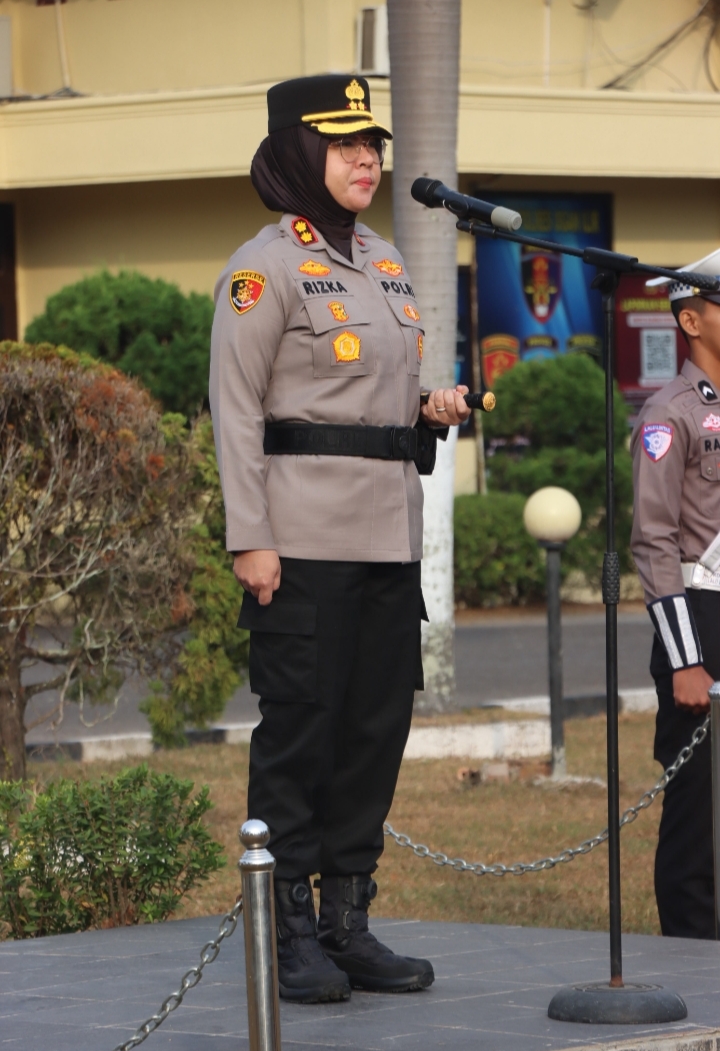 Kapolres Ogan Ilir Tekankan Keikhlasan, Integritas, dan Doa dalam Pengabdian Saat Pimpin Apel Pagi